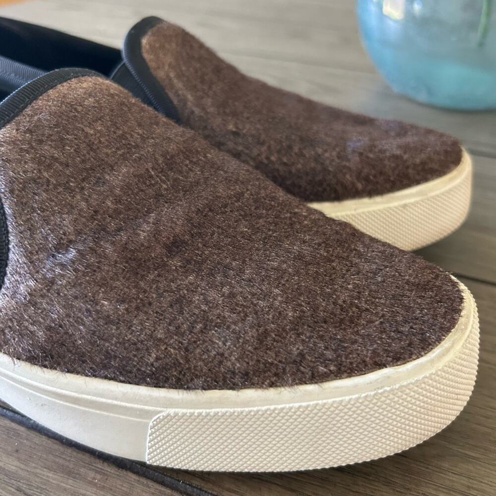 Vince berlin faux fur sneakers womens size 8 - Picture 6 of 6